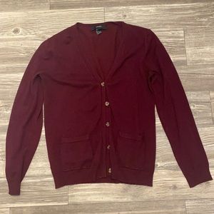 Women’s Forever 21 cardigan sweater maroon